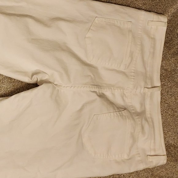 Soft Surroundings Alesia Fleur White Embroidered Straight Jeans Women’s Size PM - Picture 6 of 10